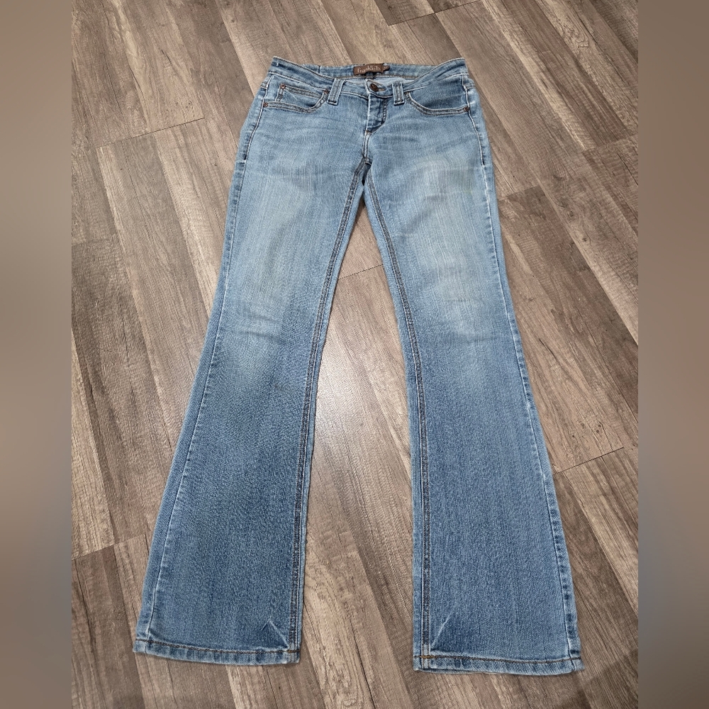 FRANKIE B Vintage 2000s Flare Blue Women's Jeans Low Hip Y2K Designer